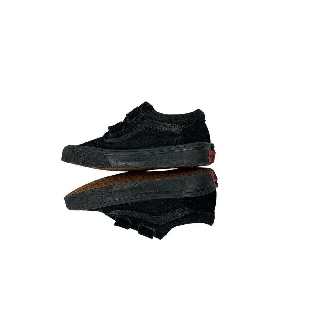VANS SK8 HI Old Skool V Sneaker Size 1.5 Youth Kids All Black